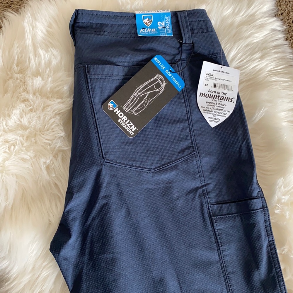 KUHL Horizn Straight soft shell reflex pants in Navy. Size 12 short.
